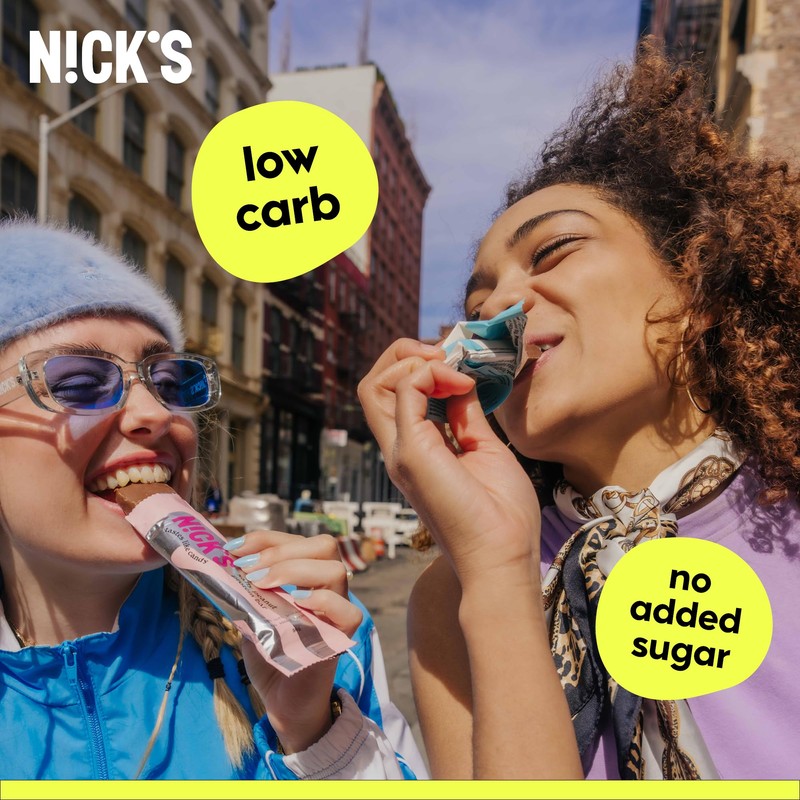 NICKS Keto Chocolate Candy Bars Variety Pack, No Added Sugar,