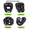 Boxing Headgear Black Head Guard Large Full Coverage PU Shock