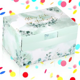 BBTO Wedding Surprise Box Set Including Money Gifts "Alles Liebe zur Hochzeit" Confetti Raffia Wedding Gifts for Bride and Groom Money Gifts Packaging