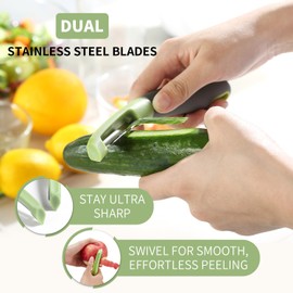 Fanmusic Swivel peelers - potato peelers，Fruit and vegetable peelers for kitchen (I)