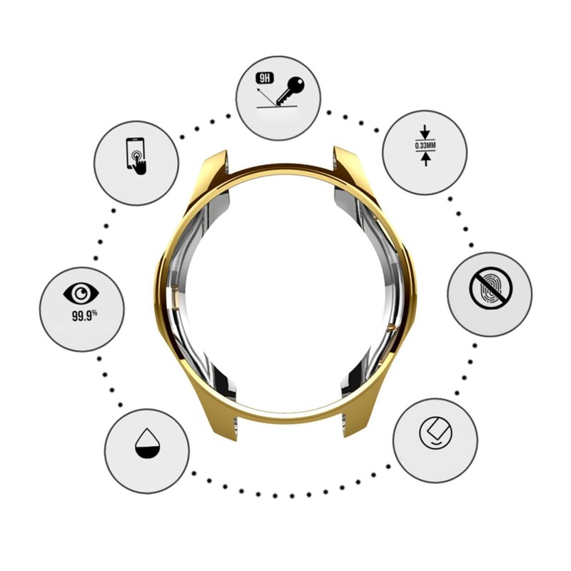 Outanaya Gear TPU Shock Protective Case Stylish Golden Cover for