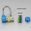 4-Digit Combination Padlock, Colourful Dials Security Password Lock for Gym,