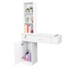 OmySalon Wall Mount Barber Stations, Salon Stations for Hair Stylist,