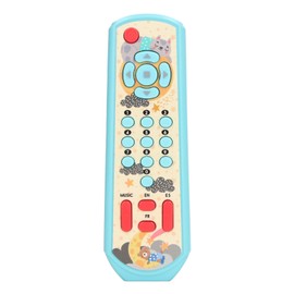 TV Remote Control Toy Baby Simulated Remote Control Toy with Sound and Light for Early Education Learning Blue