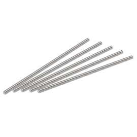sourcing map Full Thread Rod 304 Stainless Steel Right Hand Thread M3-0.5 Thread Pitch M3 x 80 mm Pack of 5