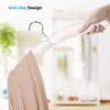JS HANGER Padded Clothes Hangers for Sweaters 17Inch – 10