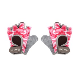 Biking Gloves Kids Boys Girls Cycling Exercise Half Finger Fingerless Gloves Child Motor Bike Riding Anti-Slip Weight Lifting Bikes Workout Climbing Bicycle Glove Gym Skate Glove