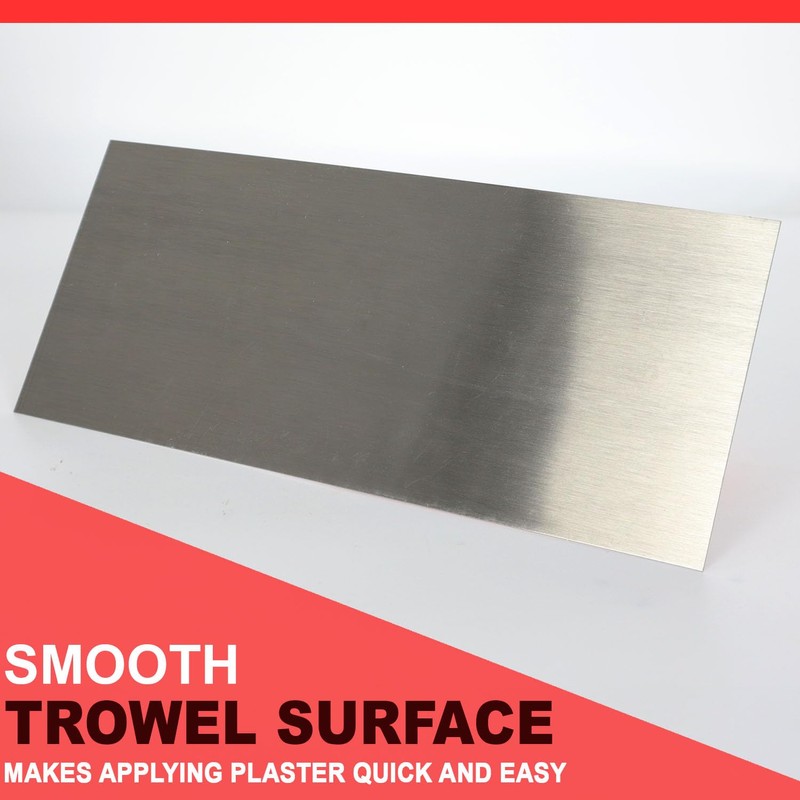 280 x 120 mm Silver Plastering Trowel - Smooth 4.7