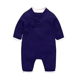 Mud Kingdom Mono tradicional chino de año nuevo para niños y niñas, Azul marino, 6 meses