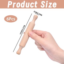 6 Pcs Rolling Pin