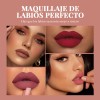 Set De 6 Labiales Handaiyan Lápiz Labial Color Rojo Mate