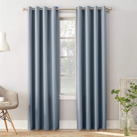 Sun Zero Barrow Energy Efficient Grommet Curtain Panel Pair