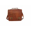 VR CREATIVES 11 Inch Handcrafted Genuine Leather Satchel Crossbody Bag