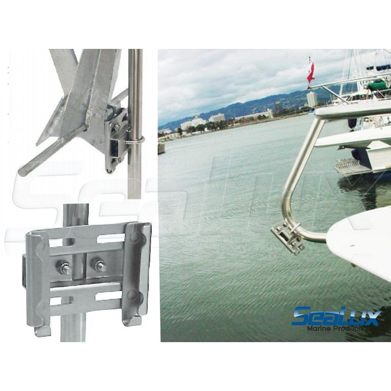 SeaLux Vertical Stanchion Rail Mount Anchor Bracket/Holder