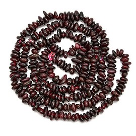 PLTbeads Gemstone Chips Natural Red Garnet 3-5mm Healing Crystals Waist Bracelets Necklace Kit Irregular Stone DIY Crafts Design Jewelry Making Approxi 32 inch