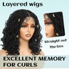 X-TRESS Afro Curly Braided Synthetic Double Lace Natural Black and