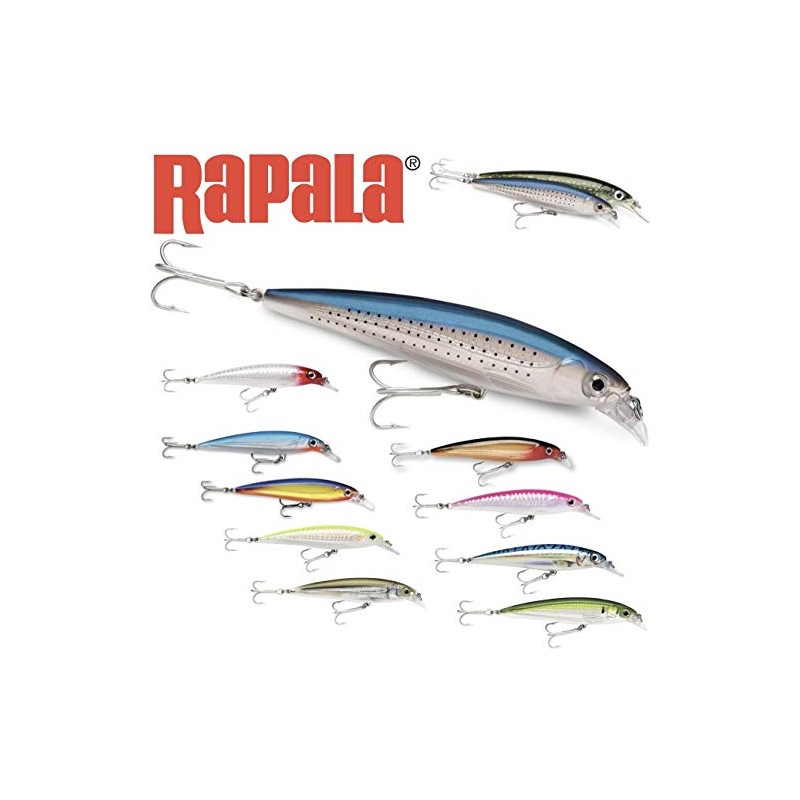 Rapala X-Rap Saltwater Lure with Two No. 3 Hooks, 1.2-1.8