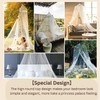 Zufio Large Mosquito Net for Bed, Queen Sized Bed Canopy