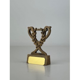 Achievement Gold Trophy - Well Done Wreath Victory Award, Winner, Champion, Gold Medal, Motivation Office Christmas Award, Kids Participation, Hard Work, Success, Positivity, Congratulations Gift