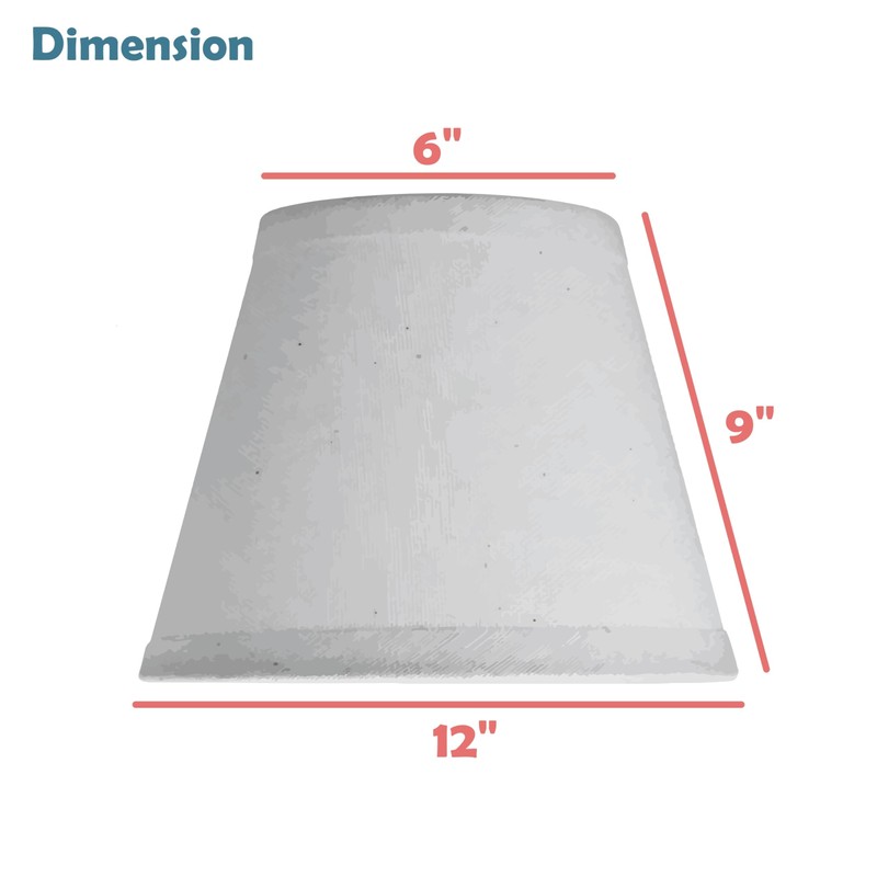 Aspen Creative 32070 Transitional Empire Shape Spider Construction Lamp Shade