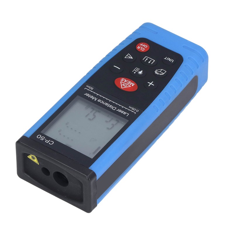 165ft Laser Distance Measure M in Ft Handheld Waterproof Laser