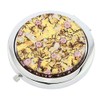 GlassOfVenice Murano Glass Millefiori Folding Compact Mirror - Purple Gold