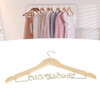 Wedding Hanger Anti Slip Wooden Clothes Hanger Iron Clothing Hanger
