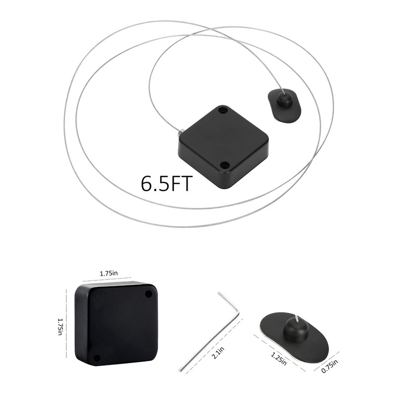 8Pack Remote Control Tether, 6.5 Ft Remote Control Leash, Retractable