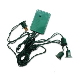 Queens of Christmas 3 Channel Chasing Push Button Speed Control, 1 Count (Pack of 1), Gray