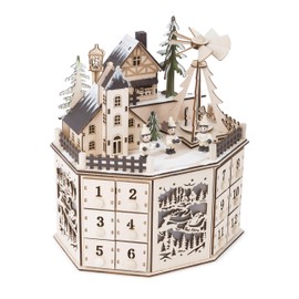 Small foot Advent calendar with pyramid.