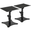 On-Stage SMS4500-P V2 Desktop Speaker Stands, Black (14440)