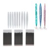 9Pcs Pen Resin Molds Silicone Smoothing Durable Easy Removal Ballpoint