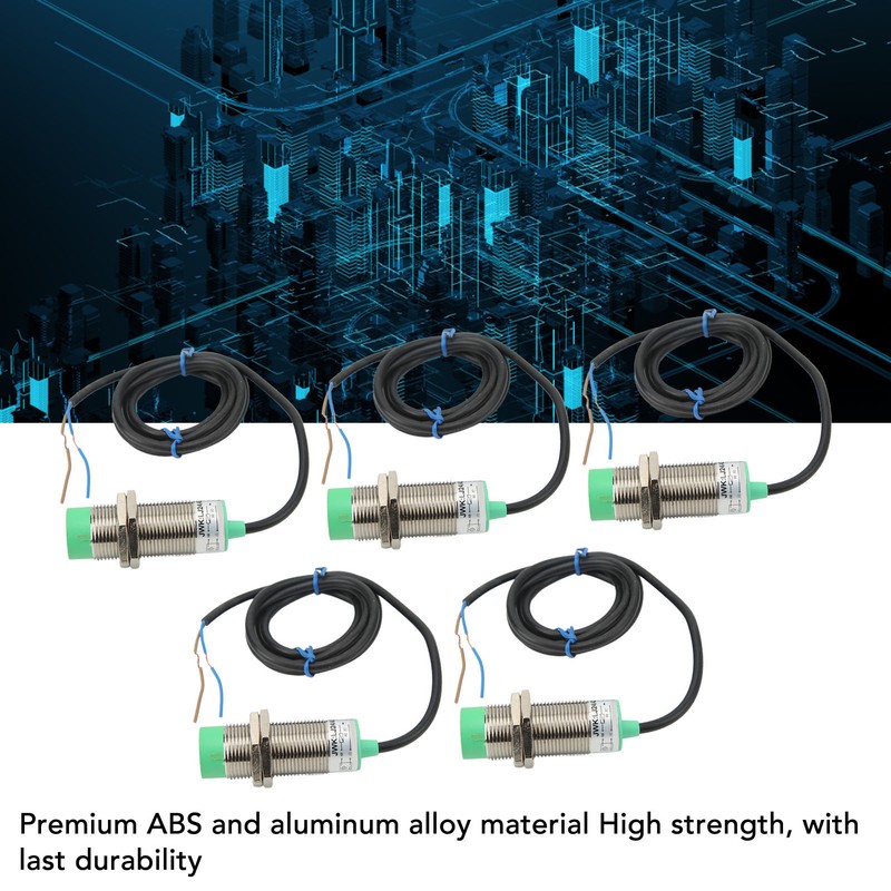 5 Pcs Proximity Sensor 2 Wire Normally Open 10mm Detecting