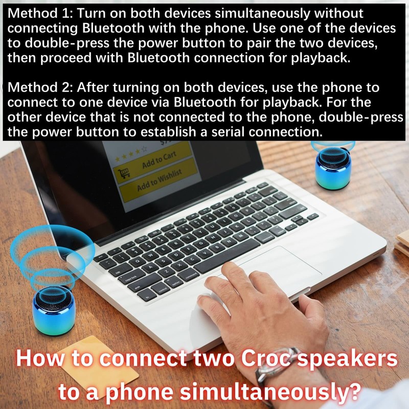 UUEENN Portable Mini Speaker RED, Bluetooth Clog Charm, Red