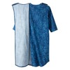 Men’s Open Back Adaptive Flannel Nightgown for Seniors - Back