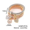12PCS Gold/Silver/Rose Gold Corn Chain Bracelet Crystal Multilayer Butterfly Heart