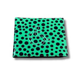 Disabled Badge Holder for Car Blue Badge & Timer Holder Wallet PU Leather Disabled Badge Holder Wallet Protector Hologram Safe Parking Permit Cover Polka-Dot Wallet (Green)