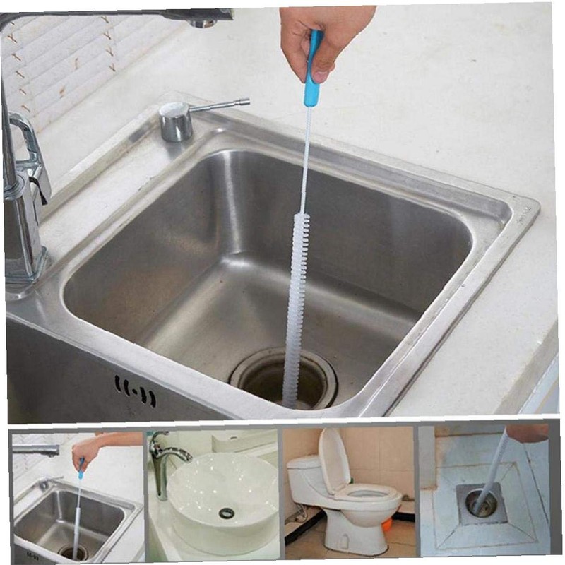 1pc Flexible Sink Cleaning Brush Waterpipe Drain Dredge Tool Bath