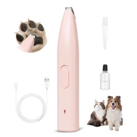 WAONIQ Dog Clippers for Grooming, Dog Paw Trimmer, Pet Paw Trimmer, Mini Trimmer for Dogs, Rechargeable, Low Noise for Trimming Dog Cat Hair Around Paws, Eyes, Ears, Face, Rump (Pink)
