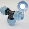 Casoter 20mm Diameter T-Shaped Female MDPE PP tee Water Adaptor,
