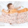 Baby Boys Girls Minky Blanket with Muslin Cotton Front and