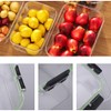 WakiHong 2 Pieces Rectangular Storage Jars with Lids Kitchen Meal