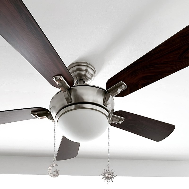 Dotlite Silver Ceiling Fan Pull Chain, 12 Inches Totem Bohemia