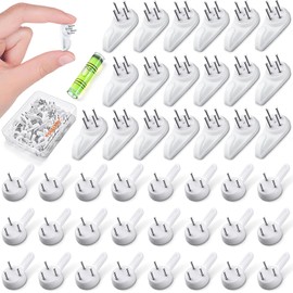 YOGEERNIC Picture Hanging Kit, Demage-Free Wall Hangers for Picture Frames[45 Pcs Mixed], Invisible Wall-Mounted Nails for Concrete Wall, Drywall, Hard Wall, Lime Wall, Wood Wall and Cement Wall