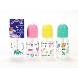 Baby King Nurser Bottle 5oz. Boilable Bottle, Bk60, 3 Bottles, Assorted Styles and Colors