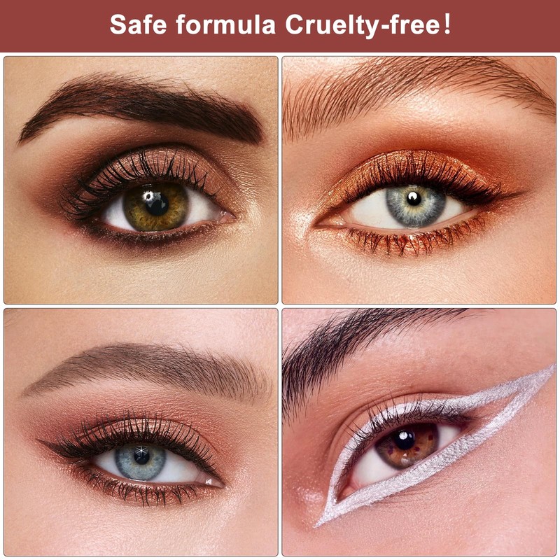 APOMOONS 10 Pcs Eyeshadow Stick Set, 7 Colors Highly Pigmented