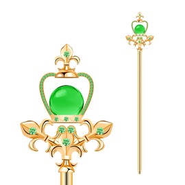 HAIQILIN Green Queen Scepter Princess Wand Pageant Costume Props