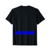 Beast ON Blue Back Print Modern Fitness Simple Gym T-Shirt