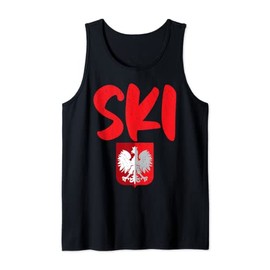 Polish Ski Day Shirt Ski Polish Surnames Pole Dyngus Day Tank Top