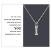 Kraven S925 Silver Initial Necklace Charm Necklace, Dainty Cubic Zirconia